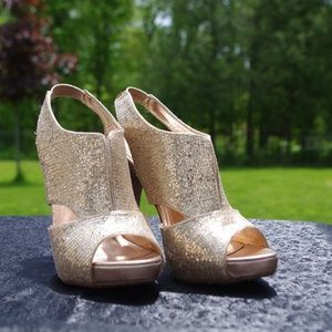 Fancy Gold Heels- Call It Spring